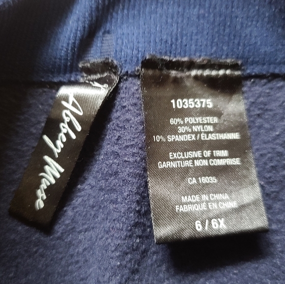 10 for $25 - Abbey Muse Girls 6/6X Blue Fleece Lined Tights - Picture 3 of 3